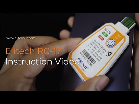 Elitech Single-use Data Logger RC-17 & RC-17N Operation Video