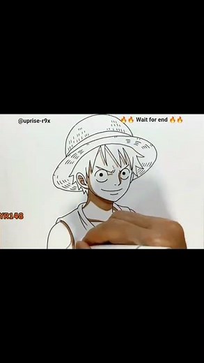 How to Draw Luffy Step by Step Easy One Piece Drawing - MC Draw Anime#🥺🙏🥺