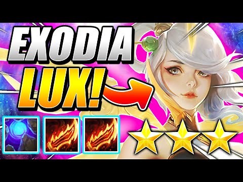 EXODIA ⭐⭐⭐ LUX Hyper Carry Build! - TFT SET 4 Teamfight Tactics FATES I Guide Best Comps Strategy