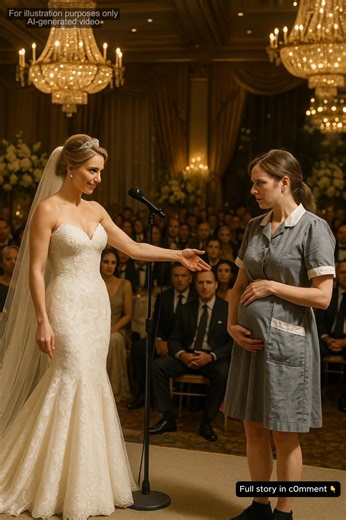 Millionaire’s Bride Forces Pregnant Maid to Perform—What Happened Next Stunned Everyone The grand hall fell silent, every guest holding their breath. At the front, Vanessa Clark, the millionaire bride, stood tall, a smirk playing on her lips. “For our next performance,” she announced, voice dripping with pride and cruelty, “my maid, Emma, will be giving us a special song.” Emma Wilson froze. Her heart pounded against her ribs. Pregnant and terrified, she hadn’t expected to be thrust into the gla