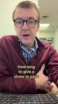 how long should you give a kidney stone to pass? #urology #kidneyhealth #kidneystone