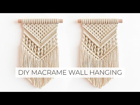 DIY MACRAME WALL HANGING | How to macrame | Step by step tutorial