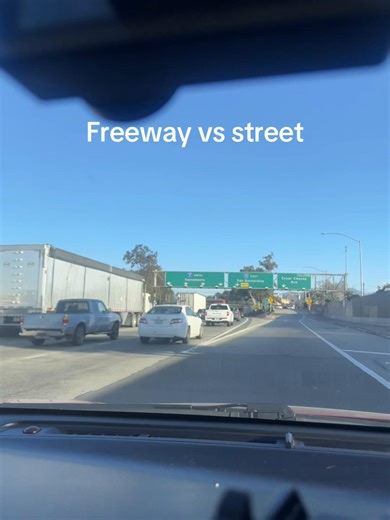 Freeway vs street my battle in my daily commute #latraffic #freeway #highway #losangeles #commute