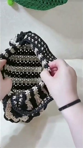 Crochet Duffle bag/Beautiful Ribbed Duffel Bag #crochetbag