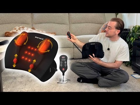 Neck & Shoulder Massager Pillow Review – Deep Tissue Heat Massage with Remote Control