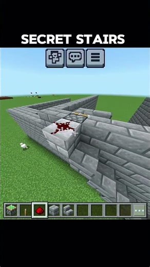 Minecraft: Hidden stairs Tutorial🗿