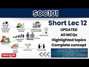 SOC101 Short Lecture 12 Part 1_Updated_SOC101short Lectures_Mid Term_Full Detail In Short Time