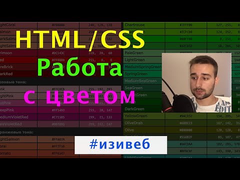 Цвет текста, фона, прозрачность. Три способа: color, HEX, RGBA. CSS для начинающих #изивеб