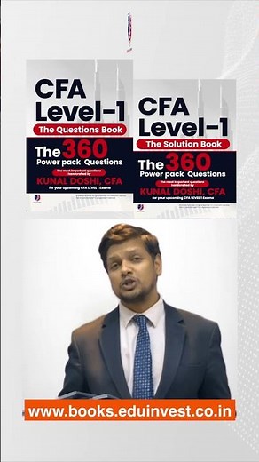 CFA Level 1 Fast Track Revision Book and TOP 360 Q&A book by Kunal Doshi, CFA #cfa #cfaexam PDF BOOK