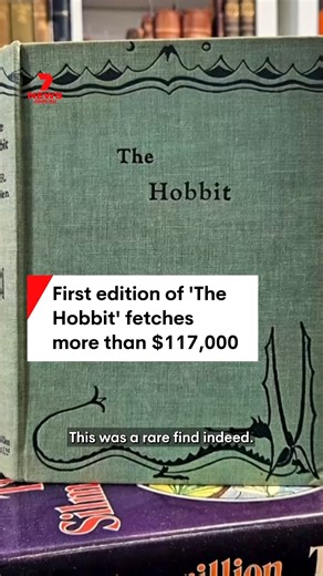 157K views · 1.9K reactions | A first edition of Tolkien's best-selling book 'The Hobbit' was discovered tucked away inside a British home. When it was originally printed in 1937, there were just 1500 copies. #British #fantasynovel #Tolkien #TheHobbit #7NEWS | 7NEWS Sydney | Facebook