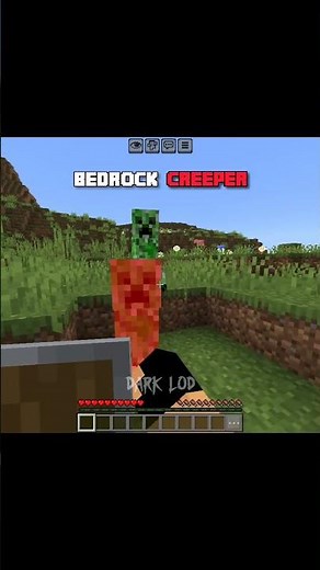 Java Creeper Vs Bedrock Creeper 💀 #minecraft #creeper #trollface