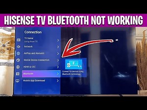 Hisense TV Bluetooth Not Working? Fix No Bluetooth Option, Pairing & Connection Issues