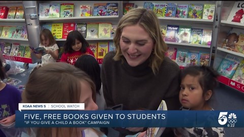 If you give a child a book campaign kicks off at West Elementary School