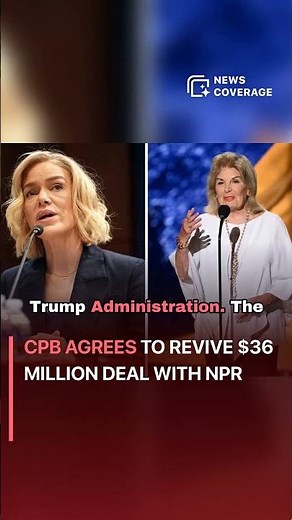 CPB Agrees to Revive $36 Million Deal with NPR #politics