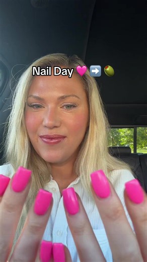 LOVE my nails! From Barbie pink 🩷 to Olive green cat eye 🫒 #nail #nailtrends #nailtransition #fall #mysteryjewelryjar
