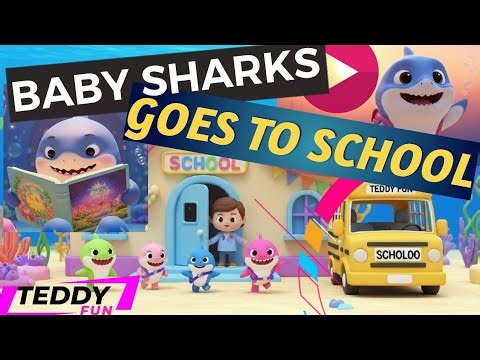 Baby Shark Goes to School 🦈🎒 | #1 Fun Learning Song for Kids | ABCs, Numbers & Colors. 
