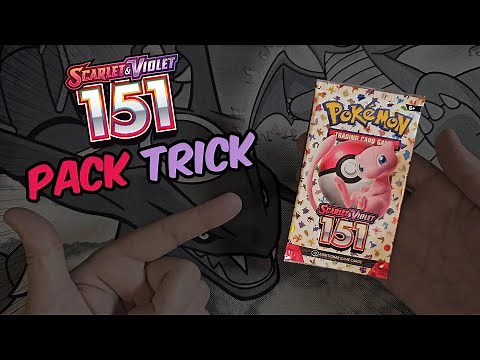 Scarlet and Violet 151 Pack Trick Tutorial: Pokemon TCG