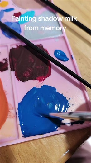 Painting Shadow Milk Cookie from Memory