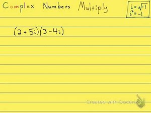 10.7 Notes Example 6 - Multiply Complex Numbers - FOIL