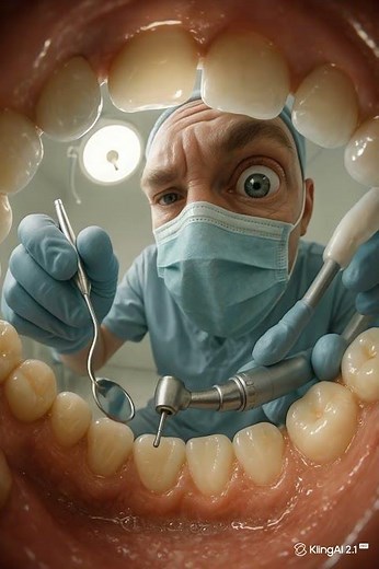 🦷 POV at the Dentist | AI Animation | Inside Your Mouth View