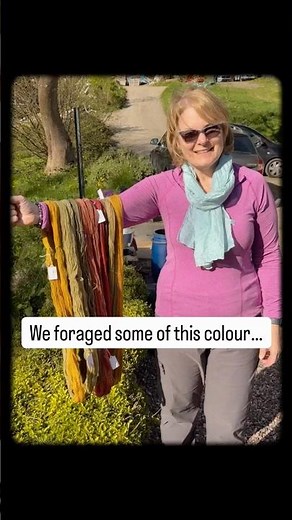 I dyed yarn with foraged plants 🌼—the results surprised me.