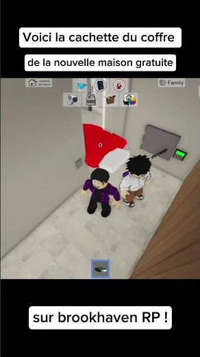 Voici la cachette du coffre de la maison gratuite sur brookhaven RP! #roblox #brookhaven #shorts