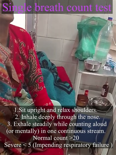 Single breath count test