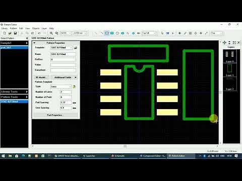 How to create new library and component in Diptrace