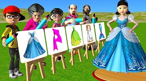 49K views · 767 reactions | Squid Game vs Scary Teacher 3D Drawing Squid Girl Long Dress Nice or Error 5 Times Challenge #comedy #animation #funny | Pr Tom | Facebook