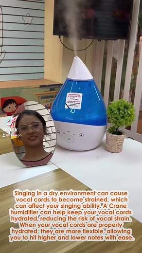 Using a Crane humidifier can help keep your vocal cords healthy and hydrated, which can improve your singing performance and reduce the risk of vocal injury. | Crane Philippines