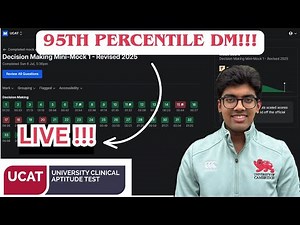 UCAT DM RUN-THROUGH | DM Live Mock #1