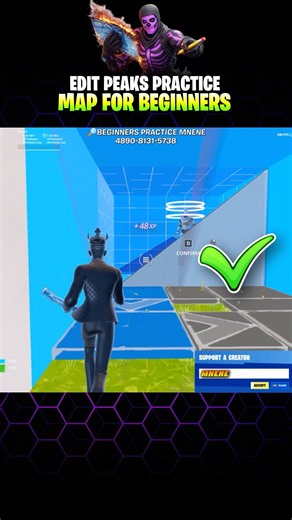 ✅EDIT PEAKS PRACTICE👉 BEST MAPS FOR BEGINNERS #fortnitemap #fortnitepractice #fortnitetips