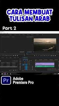 HOW TO CREATE ARABIC TEXT IN ADOBE PREMIERE PRO - Part 2 #tutorial #arabic #premierepro