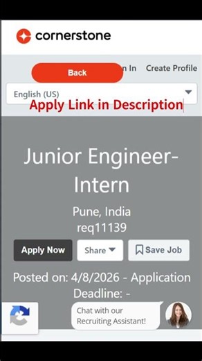 Junior Engineer Internship 🔥 Pune | Freshers Apply Now | Easy Entry Tech Role!