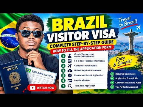 Brazil Visitor Visa 2026 🇧🇷 | Step-by-Step Application Form Guide