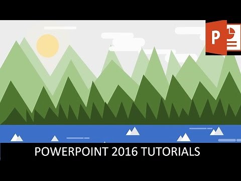 Landscape Mountain Animation in PowerPoint 2016 Tutorial
