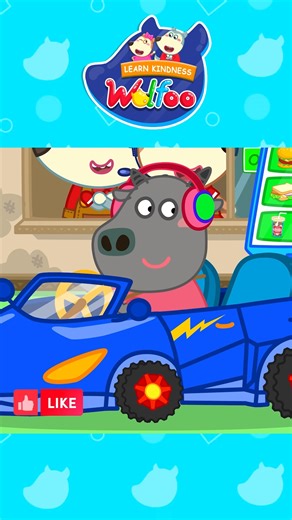 Be kind, not rude! Nancy learns to line up at the drive-thru! 🍔🚗 #WolfooKindness #CartoonforKids #WolfooAFriendForEveryFamily #Wolfoo | Wolfoo Kids Cartoon