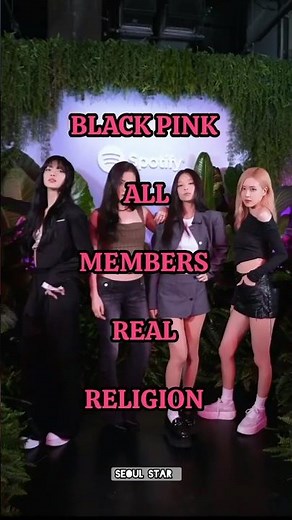 All black pink members religion ✨😱#blackpink #ytshorts #lisa #jennie #rose #goviral #jisoo
