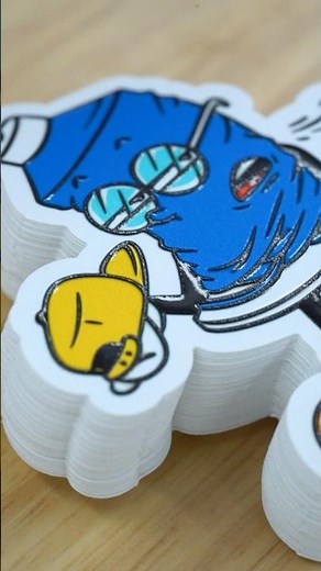 Making Embossed Stickers #stickermaking #printshop