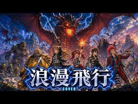 【米米CLUB】浪漫飛行｜Electro Rock Cover【冒険アニメMV／AI Cover】