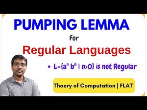 2.13 Pumping Lemma for Regular Languages | Prove a Language is Not Regular | TOC | Example-1