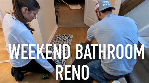 DIY Weekend Bathroom Reno