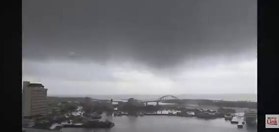 As shared by nero, a tornado/waterspout was captured on live camera in Okinawa, Japan this morning!