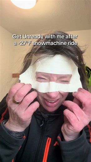 Taking layering to a whole ‘nother level 😂 Snowmachining at near -30°F is serious business (snowmobiling for the lower 48ers) #snowmobile #winter #alaska #snowmachine #grwm
