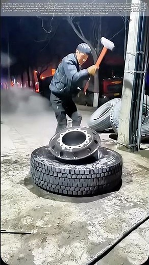 Flame-Wrenching: The Controlled Fire That Releases a Tire