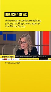 Prince Harry and the publisher of the Daily Mirror newspaper have settled the remainder of his hacking claim against them. | Sky News