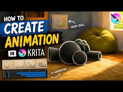 Krita Animation Made Easy – Start Animating Today! | krita | 2d animation | #animation #MeDrawing?