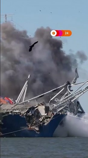 Collapsed Baltimore bridge blown up in controlled explosion | REUTERS