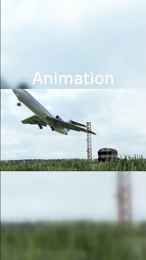 Animation vs Real Life - Yak-Service Flight 9633 Crash #planecrash