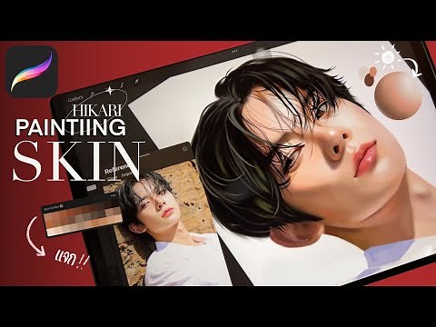 สอนลงสีผิว Procreate | How to painting skin tone ✨ | Hikarity